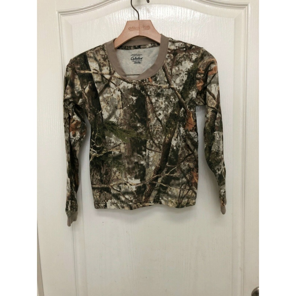 Cabela's Camouflage Long Sleeve T-shirt Sz S
